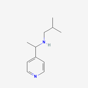 molecular formula C11H18N2 B13230031 (2-Methylpropyl)[1-(pyridin-4-YL)ethyl]amine 