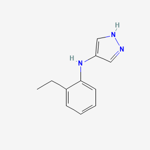 molecular formula C11H13N3 B13230045 N-(2-Ethylphenyl)-1H-pyrazol-4-amine 