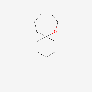 molecular formula C15H26O B13230087 3-tert-Butyl-7-oxaspiro[5.6]dodec-9-ene 
