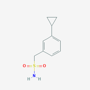 molecular formula C10H13NO2S B13230149 (3-Cyclopropylphenyl)methanesulfonamide 