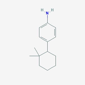 molecular formula C14H21N B13230162 4-(2,2-Dimethylcyclohexyl)aniline 