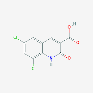 molecular formula C10H5Cl2NO3 B13230195 6,8-Dichloro-2-oxo-1,2-dihydroquinoline-3-carboxylic acid 