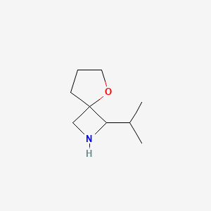 molecular formula C9H17NO B13230201 1-(Propan-2-yl)-5-oxa-2-azaspiro[3.4]octane 