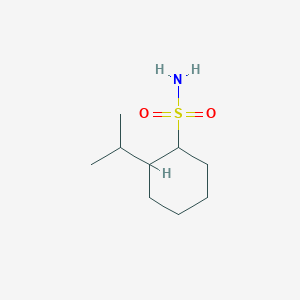 molecular formula C9H19NO2S B13230203 2-(Propan-2-yl)cyclohexane-1-sulfonamide 