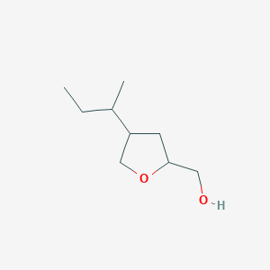 molecular formula C9H18O2 B13230236 [4-(Butan-2-yl)oxolan-2-yl]methanol 