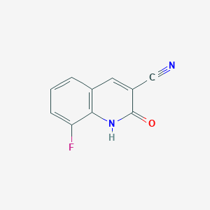 molecular formula C10H5FN2O B13230257 8-Fluoro-2-oxo-1,2-dihydroquinoline-3-carbonitrile 