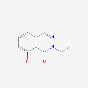 molecular formula C10H9FN2O B13230311 2-Ethyl-8-fluoro-1,2-dihydrophthalazin-1-one 