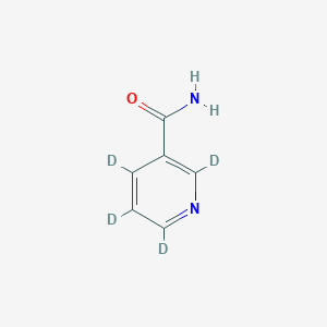 molecular formula C₆H₂D₄N₂O B132304 Nicotinamide-d4 CAS No. 347841-88-7