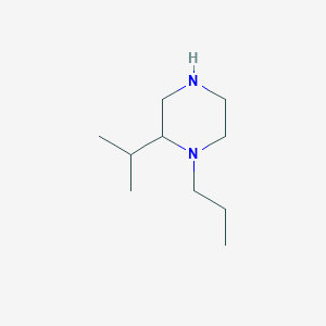 molecular formula C10H22N2 B13230496 2-(Propan-2-yl)-1-propylpiperazine 