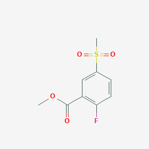molecular formula C9H9FO4S B1323057 Methyl 2-fluoro-5-(methylsulfonyl)benzoate CAS No. 865663-98-5