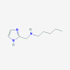 molecular formula C9H17N3 B13230617 (1H-Imidazol-2-ylmethyl)(pentyl)amine 