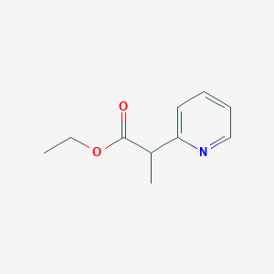 molecular formula C10H13NO2 B1323062 Ethyl 2-(pyridin-2-YL)propanoate CAS No. 5552-85-2