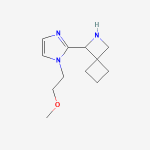 molecular formula C12H19N3O B13230622 1-[1-(2-Methoxyethyl)-1H-imidazol-2-yl]-2-azaspiro[3.3]heptane 