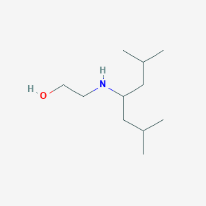 molecular formula C11H25NO B13230721 2-[(2,6-Dimethylheptan-4-yl)amino]ethan-1-ol CAS No. 91964-41-9