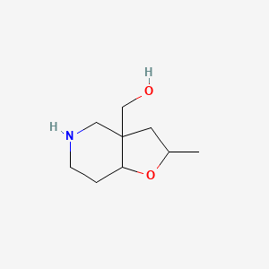 molecular formula C9H17NO2 B13230741 {2-Methyl-octahydrofuro[3,2-c]pyridin-3a-yl}methanol 
