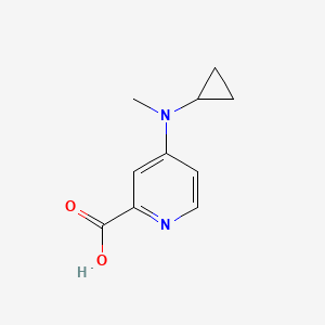 molecular formula C10H12N2O2 B13230782 4-(Cyclopropyl(methyl)amino)picolinic acid 