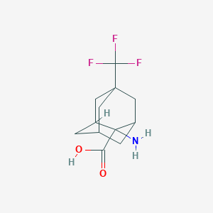 molecular formula C12H16F3NO2 B13230876 (2S,5r)-2-amino-5-(trifluoromethyl)adamantane-2-carboxylic acid 