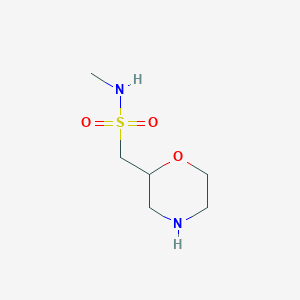 molecular formula C6H14N2O3S B13230920 N-Methyl-1-(morpholin-2-yl)methanesulfonamide 