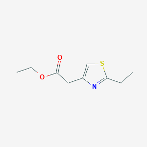 molecular formula C9H13NO2S B1323103 Ethyl (2-ethyl-1,3-thiazol-4-yl)acetate CAS No. 577776-46-6