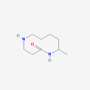 molecular formula C9H18N2O B13231035 10-Methyl-1,5-diazecan-2-one 