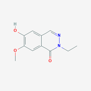 molecular formula C11H12N2O3 B13231042 2-Ethyl-6-hydroxy-7-methoxy-1,2-dihydrophthalazin-1-one 