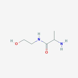 molecular formula C5H12N2O2 B13231052 2-amino-N-(2-hydroxyethyl)propanamide 