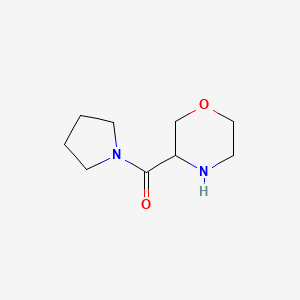 molecular formula C9H16N2O2 B1323108 Morpholin-3-yl(pyrrolidin-1-yl)methanone CAS No. 128001-79-6