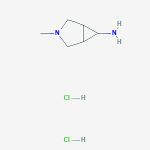 molecular formula C6H14Cl2N2 B13231116 3-Methyl-3-azabicyclo[3.1.0]hexan-6-amine dihydrochloride 