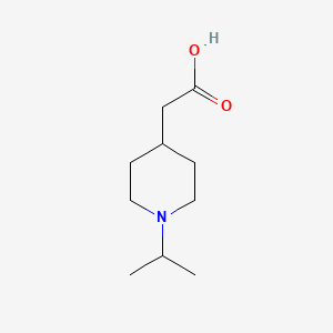 molecular formula C10H19NO2 B1323112 (1-Isopropylpiperidin-4-yl)acetic acid CAS No. 754183-67-0