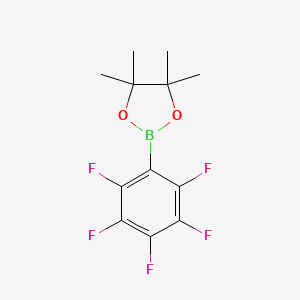 molecular formula C12H12BF5O2 B1323114 4,4,5,5-Tetramethyl-2-(perfluorophenyl)-1,3,2-dioxaborolane CAS No. 325142-81-2