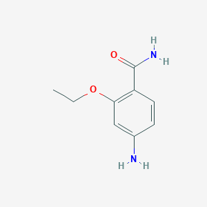 molecular formula C9H12N2O2 B1323115 4-Amino-2-ethoxybenzamide CAS No. 2641-86-3