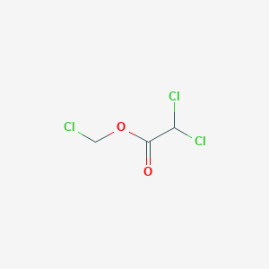 molecular formula C3H3Cl3O2 B13231189 Chloromethyl dichloroacetate CAS No. 3338-76-9