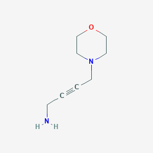 molecular formula C8H14N2O B13231220 4-(Morpholin-4-yl)but-2-yn-1-amine 