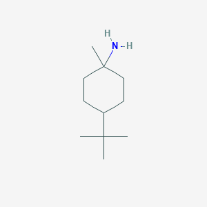 molecular formula C11H23N B13231234 4-Tert-butyl-1-methylcyclohexan-1-amine 