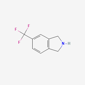 molecular formula C9H8F3N B1323125 5-(Trifluoromethyl)isoindoline CAS No. 342638-03-3