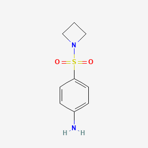 molecular formula C9H12N2O2S B1323129 4-(Azetidin-1-ylsulfonyl)aniline CAS No. 482308-17-8