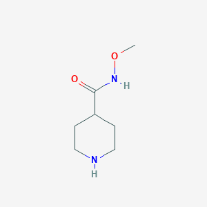 molecular formula C7H14N2O2 B13231297 N-methoxypiperidine-4-carboxamide 