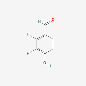 molecular formula C7H4F2O2 B1323130 2,3-Difluoro-4-hydroxybenzaldehyde CAS No. 676500-39-3