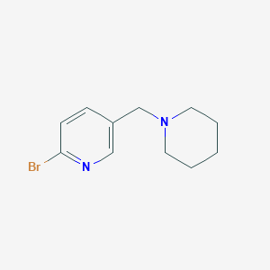 2-Bromo-5-(piperidin-1-ylmethyl)pyridine