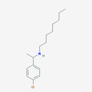 molecular formula C16H26BrN B13231576 [1-(4-Bromophenyl)ethyl](octyl)amine 