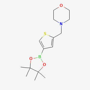 4-[[4-(4,4,5,5-Tetramethyl-1,3,2-dioxaborolan-2-yl)thiophen-2-yl]methyl]morpholine