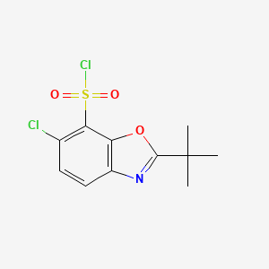 2-Tert-butyl-6-chlorobenzoxazole-7-sulfonyl chloride