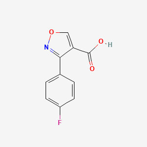 molecular formula C10H6FNO3 B1323170 3-(4-Fluoro-phenyl)-isoxazole-4-carboxylic acid CAS No. 334930-07-3