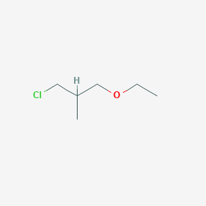 molecular formula C6H13ClO B13231718 1-Chloro-3-ethoxy-2-methylpropane 