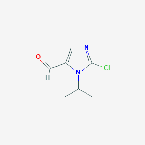 molecular formula C7H9ClN2O B13231743 2-Chloro-1-(propan-2-yl)-1H-imidazole-5-carbaldehyde 