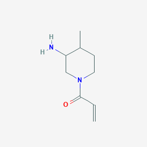 molecular formula C9H16N2O B13231788 1-(3-Amino-4-methylpiperidin-1-yl)prop-2-en-1-one 