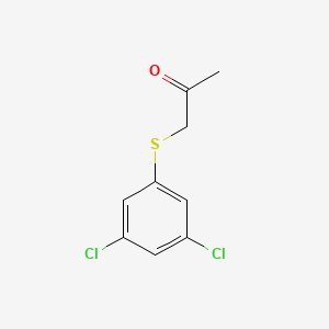 molecular formula C9H8Cl2OS B13231794 1-[(3,5-Dichlorophenyl)sulfanyl]propan-2-one 