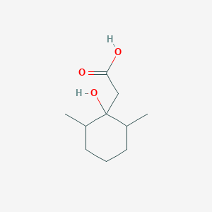 molecular formula C10H18O3 B13231881 2-(1-Hydroxy-2,6-dimethylcyclohexyl)acetic acid 