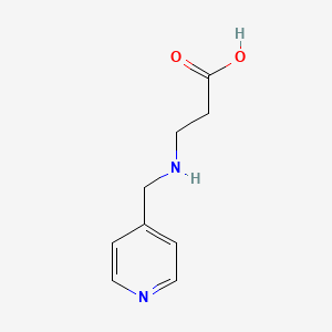 molecular formula C9H12N2O2 B13231891 3-[(Pyridin-4-ylmethyl)amino]propanoic acid 
