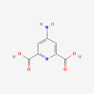 molecular formula C7H6N2O4 B1323195 4-Aminopyridine-2,6-dicarboxylic acid CAS No. 2683-49-0